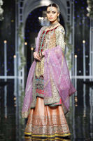 Ochre Yellow Velvet Appliqué Sharara Set (3-Piece) - Image 3