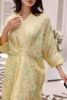 Yellow Digital Print Silk Kaftan (1-Pc) - Image 6