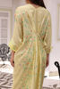 Yellow Digital Print Silk Kaftan (1-Pc) - Image 7