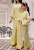 Yellow Digital Print Silk Kaftan (1-Pc) - Image 9