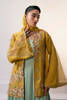 Mustard Hand-Embellished Raw Silk Jacket with Sea Green Kalidar (2-Piece) - Image 10