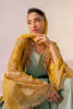 Mustard Hand-Embellished Raw Silk Jacket with Sea Green Kalidar (2-Piece) - Image 7