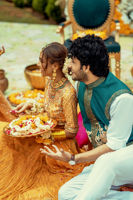 Marigold Zardozi Chiffon Lehenga Choli (3-Piece) - Image 10