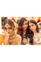 Marigold Zardozi Chiffon Lehenga Choli (3-Piece) - Image 14