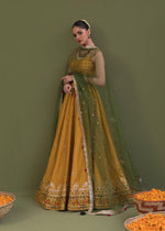 Yellow Embellished Korean Rawsilk Lehenga Choli (3-Piece) - Image 6