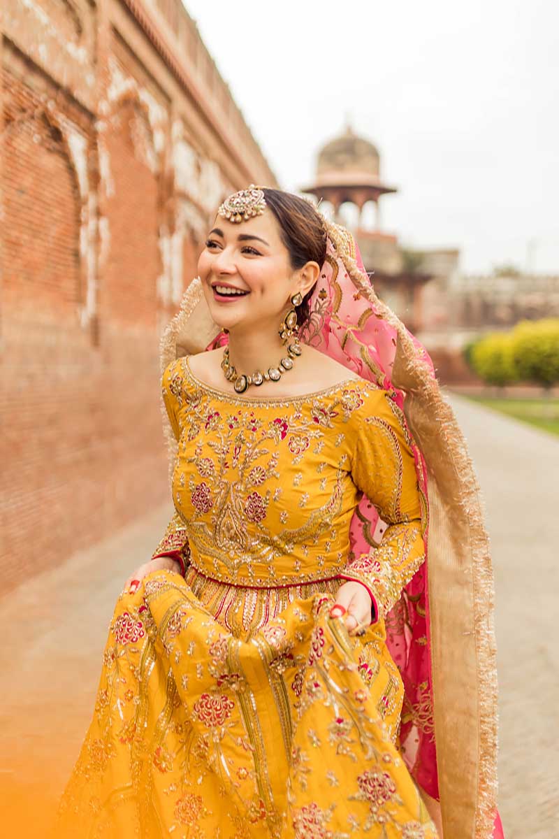 Mustard Adda Work Raw Silk Lehenga & Choli (3-Piece) - Image 3