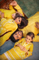 Pineapple Yellow Schiffli Cotton Shalwar Kameez (2-Piece) - Image 4