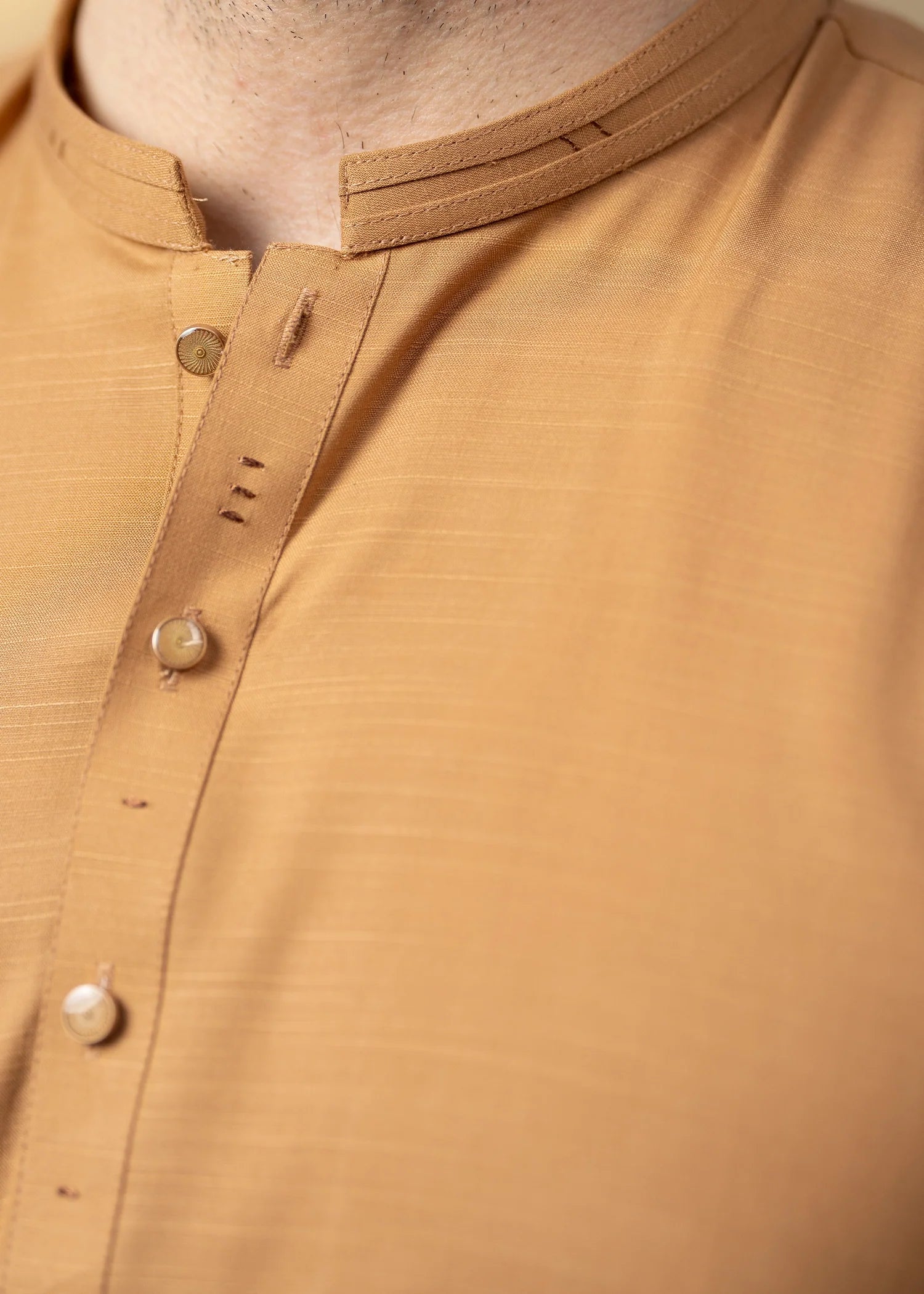 Mustard Wash & Wear Shalwar Kameez (2-Piece) - Image 6