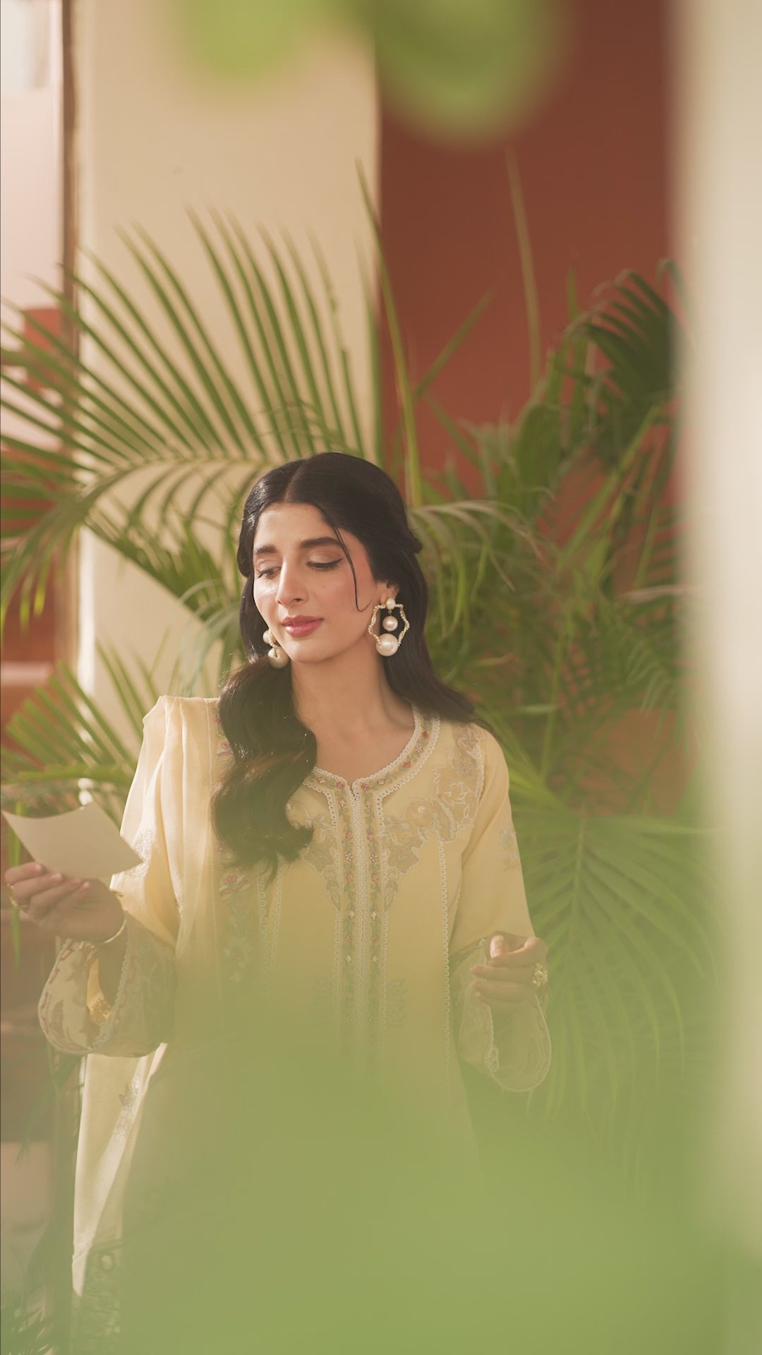 Sunglow Yellow Embroidered Cotton Lawn Schiffli 3-Piece - Image 5