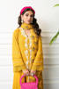 Pakistani Saffron Yellow Embroidered Khaddar Salwar Kameez (3-Piece) - Image 3