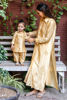 Pakistani Golden Yellow Hand-Embellished Silk Salwar Kameez (2-Piece) - Image 3