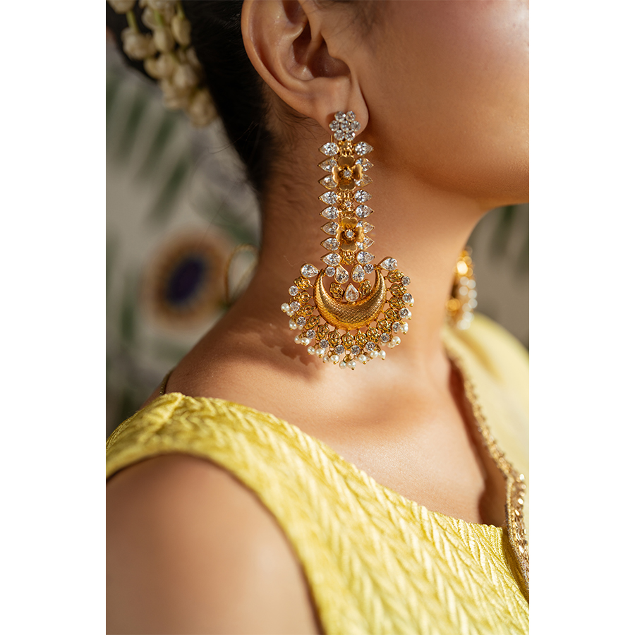 Butter Yellow Embroidered Silk Salwar Kameez (3-Piece) - Image 4