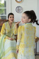 Pakistani Lemon Digital Print Lawn Salwar Kameez (3-Piece) - Image 7