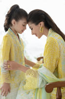 Pakistani Lemon Digital Print Lawn Salwar Kameez (3-Piece) - Image 9