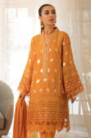 Marigold Nakshi Embroidered Pure Lorex Salwar Kameez (3-Piece) - Image 4