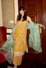 Pakistani Mustard Hand-Embellished Short Shirt with Palazzo (3-Piece) - Image 5