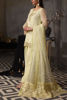 Lemon Yellow Embroidered Organza Salwar Kameez (3-Piece) - Image 3