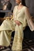 Lemon Yellow Embroidered Organza Salwar Kameez (3-Piece) - Image 7