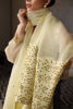 Lemon Yellow Embroidered Organza Salwar Kameez (3-Piece) - Image 8