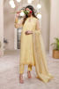 Pakistani Yellow Sitara Embroidered Organza Salwar Kameez (3-Piece) - Image 2
