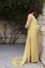 Yellow Swarovski Embellished Organza Salwar Kameez (3-Piece) - Image 6