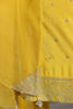 Mustard Swarovski Raw Silk Salwar Kameez (3-Piece) - Image 16