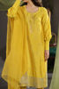 Mustard Swarovski Raw Silk Salwar Kameez (3-Piece) - Image 6