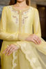 Yellow Embroidered Korean Raw Silk Salwar Kameez (3-Piece) - Image 4