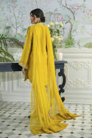 Honey Daffodil Embellished Sheesha Silk Salwar Kameez (3-Piece) - Image 5