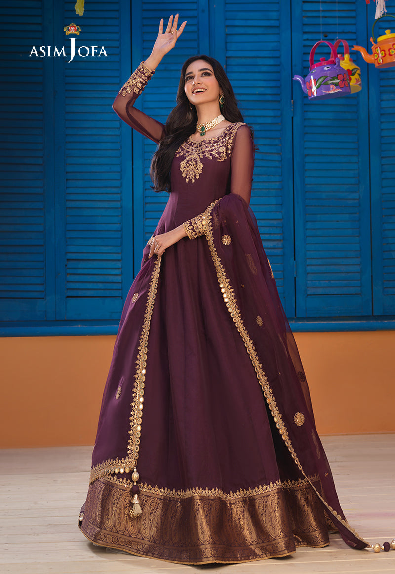 Mustard Embroidered Viscose Raw Silk Suit (3-Piece) - Image 5