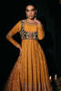 Mustard Embellished Georgette Kalidaar Sharara (3-Piece) - Image 3