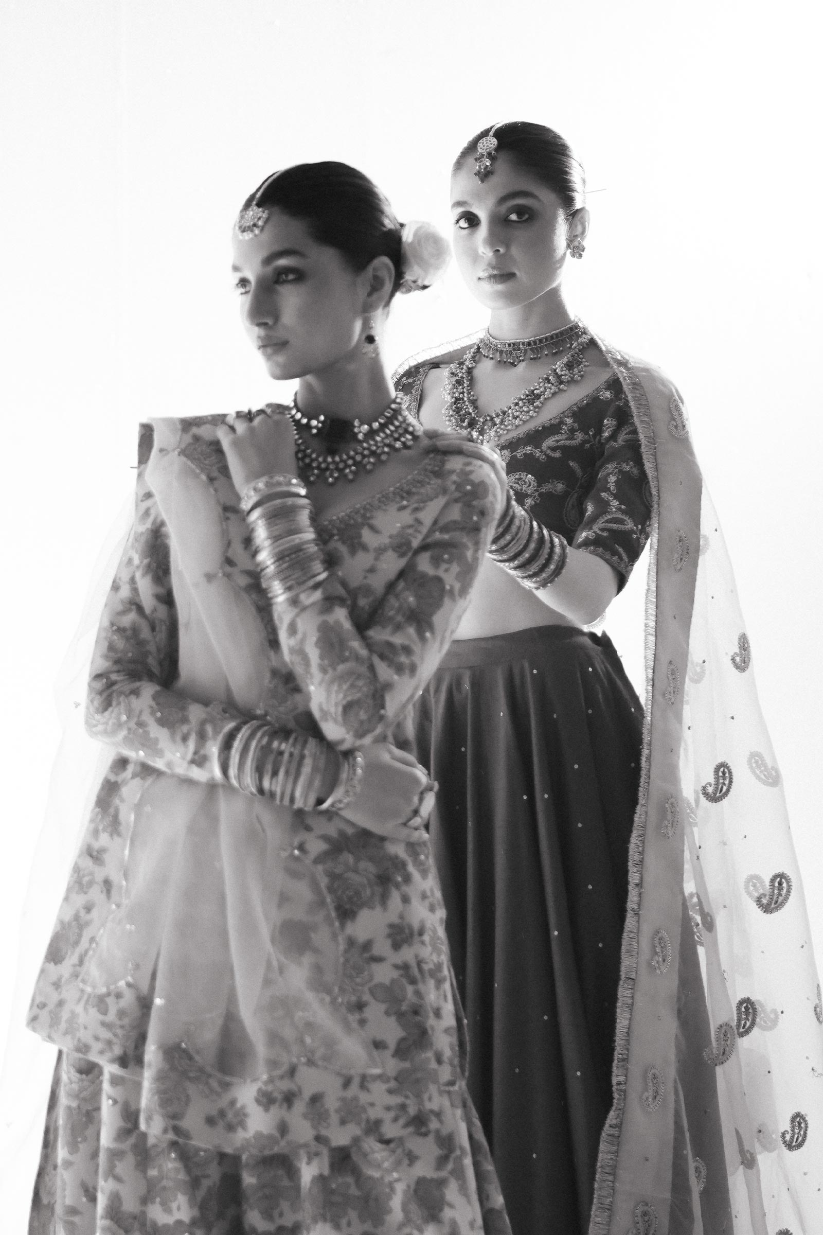 Pakistani Mustard Floral Adda Work Korean Silk Sharara (3-Piece) - Image 8