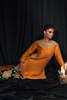 Mustard Embellished Silk-Blend Sharara Set (3-Piece) - Image 7