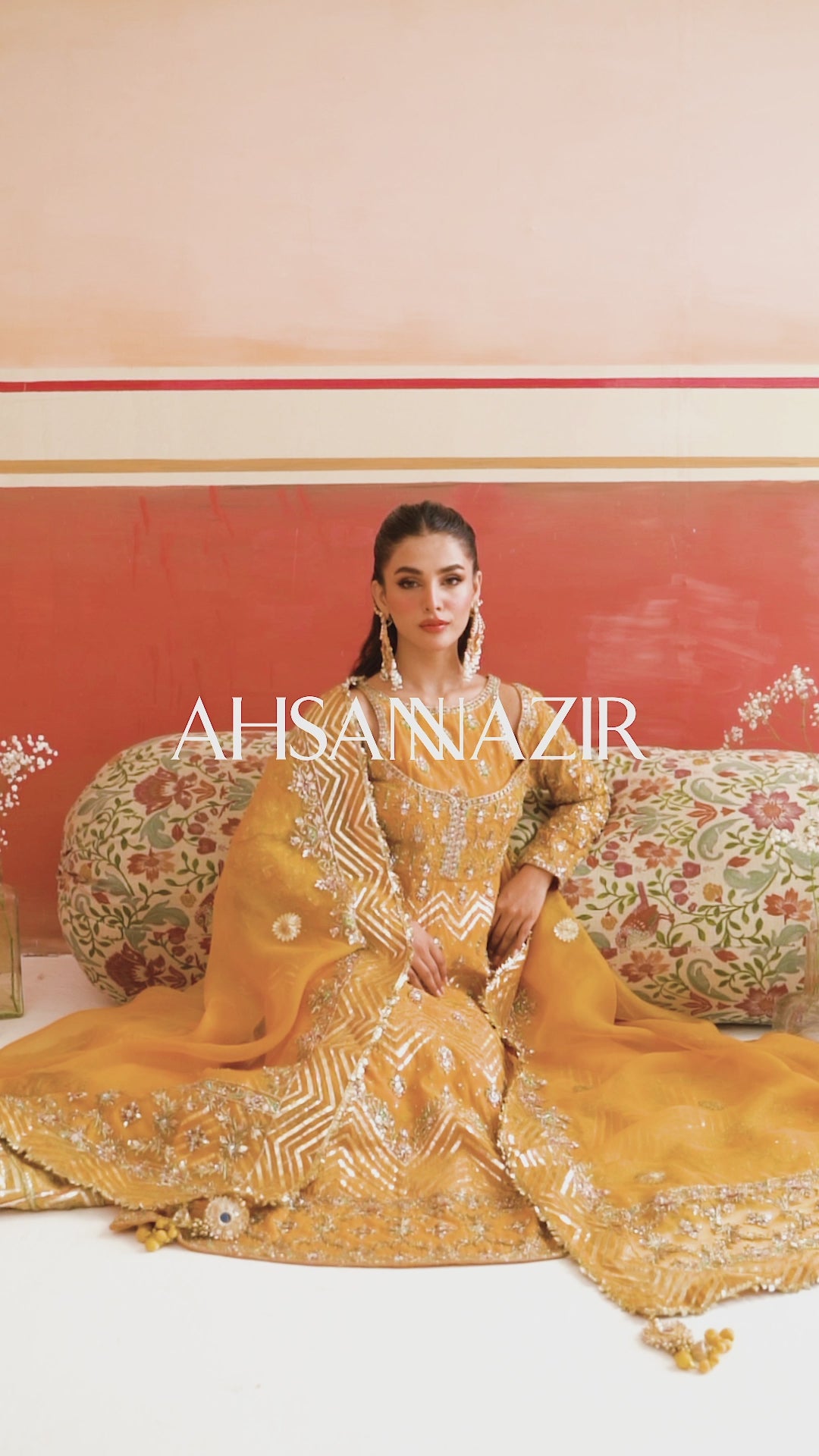 Saffron Yellow Zari Cotton Silk Sharara (3-Piece) - Image 6