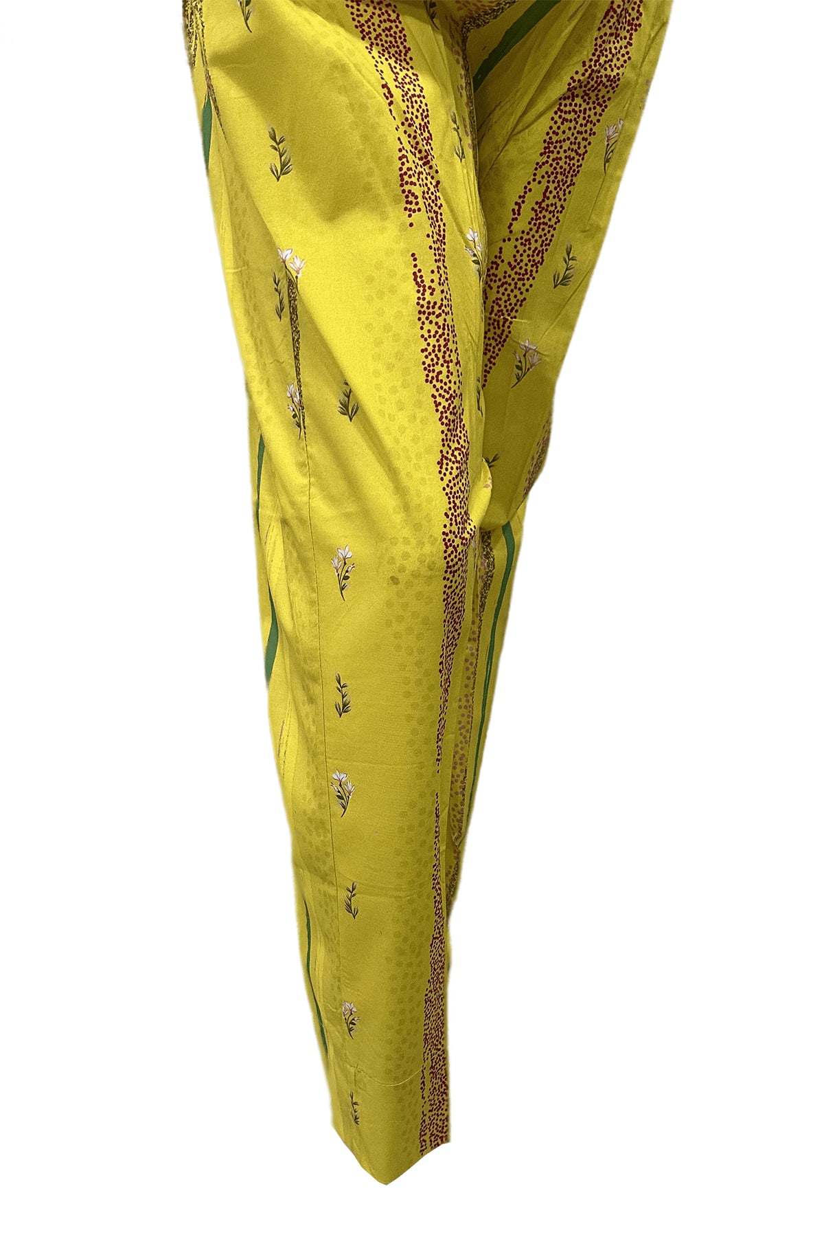 Yellow Digital Printed Cotton Trouser (1-Pc) - Image 2